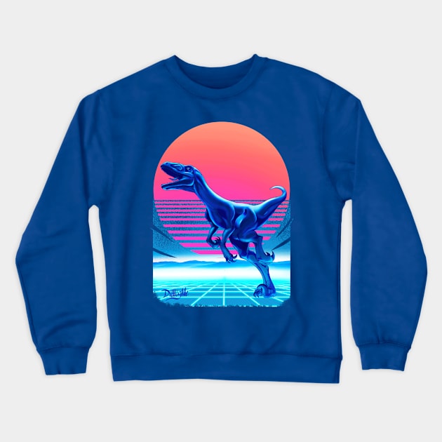 Deinonychus dinosaur Crewneck Sweatshirt by DiWighte